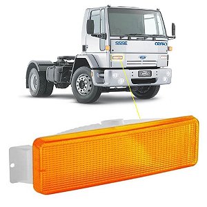 Lanterna Direcional Danteira Ford Cargo C/Refletor Interno L/Direito Ambar