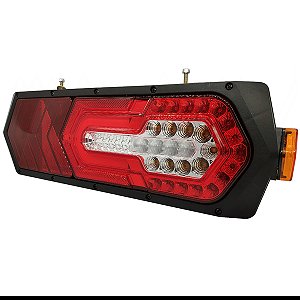 Lanterna Traseira Led Turn Nova Geração 24v Lado Direito