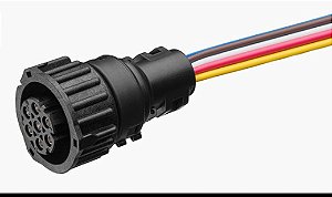 Chicote para Lanterna Compativel Scania 124 Femea 7V