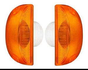 Par Lanterna Direcional Amarela Para-lama Estribo Volvo Vm