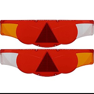 Par Lente Traseira Com Triangulo Retrorrefletor Sinalsul 707