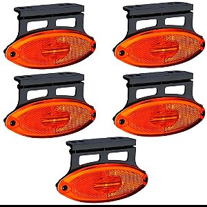 5 Lanternas Elipse C/ Suporte Flexível Led Sinalsul 2043 Bivolt