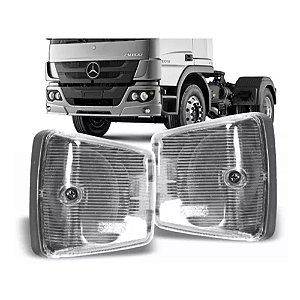 Par Lanterna Lateral Estribo Mb Atego Cristal Direcional