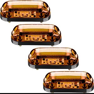 Kit 4 Lanternas Delimitadora Led Sinalsul 2016 Amarela