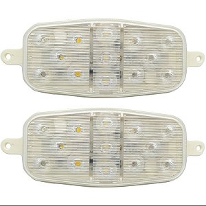 Kit 2 Lant Interna Aplicação Baú 13 Led Cristal 24 Volts prova Dagua