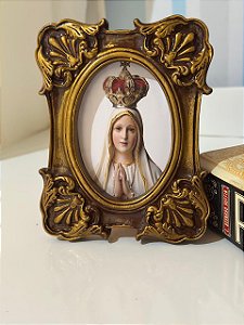 Quadro Nossa Senhora de Fátima 15x13 cm