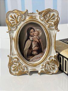 Quadro Santa Teresinha e o Menino Jesus | 14x12 cm