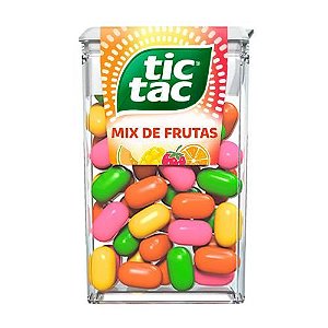 Balinha Tic Tac mix de frutas (colorida) 14,5g