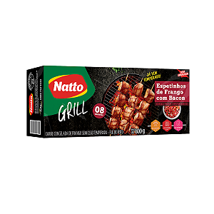 ESPETINHO FRANGO C/ BACON TEMP CONG 800G