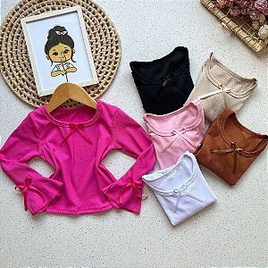 Blusa Infantil Laço
