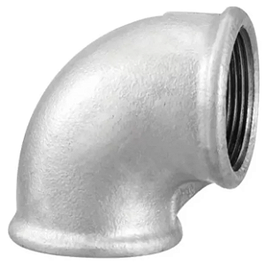 Cotovelo 90° Galvanizado 1'' Polegada Bsp Fêmea