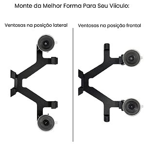 Suporte Starlink Mini com Ventosa – Pesca Plus