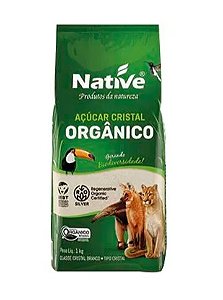 Açúcar Orgânico Native Cristal Pacote com 1kg