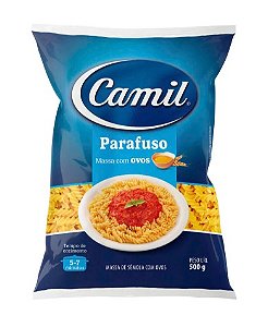 Macarrão Camil com Ovos Parafuso Pacote com 500g