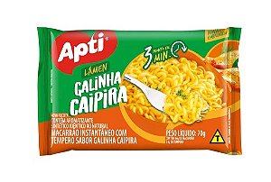 Macarrão Instantâneo Apti Galinha Caipira Pacote com 70g