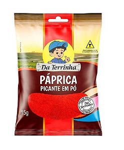 Páprica Picante Da Terrinha Pacote com 15g