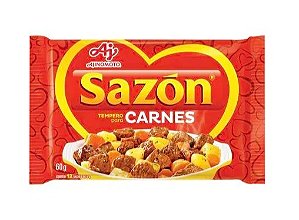Tempero Sazón Carnes Pacote com 60g