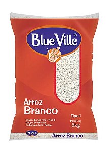 Arroz Blue Ville Agulhinha Tipo 1 Pacote com 5kg