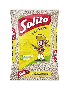 Feijão Carioca Solito Tipo 1 Pacote com 1kg