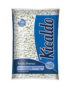 Feijão Branco Kicaldo Tipo 1 Pacote com 1kg