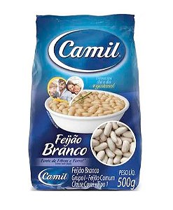 Feijão Camil Branco Pacote com 500g