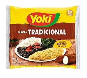 Farinha de Mandioca Yoki Temperada Pacote com 400g