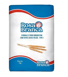 Farinha de Trigo Rosa Branca Tipo 1 Pacote com 1kg