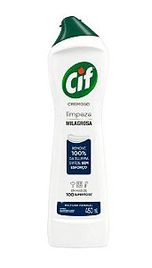 Limpador Cremoso Cif Branco Frasco com 450ml
