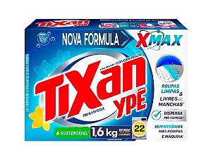 Detergente em Pó Tixan Primavera Caixeta com 1,6kg