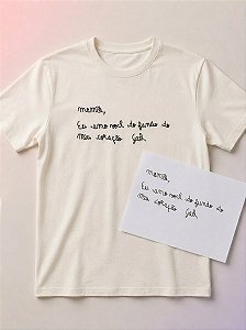 Camiseta - Escrita Real Bordada