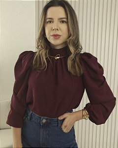 Blusa Carina Bordô