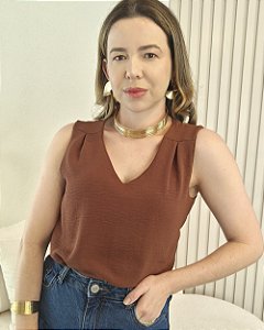 Blusa Roberta Marrom