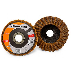 Disco Flap Acabamento Pró 4.1/2 Pol. 115x22mm Grosso Marrom - 930 - Berwanger