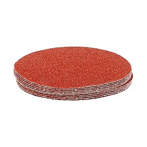 Disco de Lixa com Velcro 125 mm Grãos 60 e 100 Pacote com 10 Peças MTX