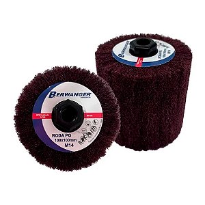 Roda Pg de Manta com Rosca M14 100x100mm Média Berwanger