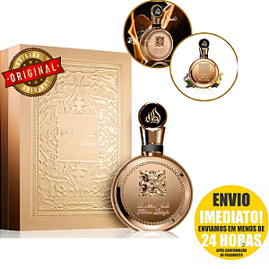 Perfume Lattafa Fakhar Extrait Gold Eau de Parfum Unissex - 100ml, Amadeirado e Ambarado