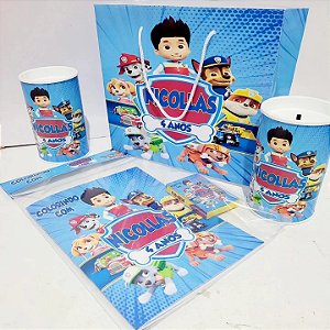 🎉 Kit 90 Peças Personalizado – Sacolas G, Cofrinhos e Kit Colorir para Encantar as Crianças!