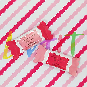 Kit 50 Balas Mastigáveis Com Rótulo Personalizado - Nail Designer Rosa