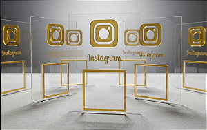 Display Acrílico Personalizado com sua Logomarca - Pix /Instagram /Whatsapp