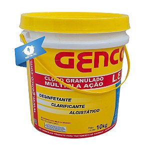 Cloro Granulado Multi Ação (3 em 1) 10KG Genco