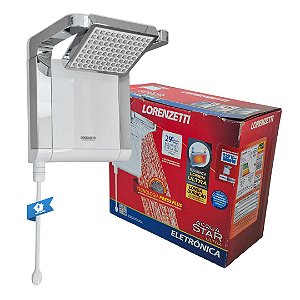 Ducha Acqua Star Ultra Branco C/Cromado 127V 5500W Lorenzetti