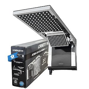 Ducha Acqua Duo Preto C/Cromado 127V 5500W Lorenzetti