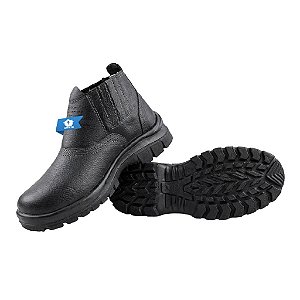 Par de Botina Nº 40 de Couro P/Eletricista Bico Composite Worker