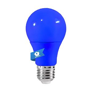 Lâmpada LED Bulbo A60 7W Azul Foxlux