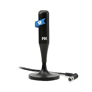 Antena Digital Interna/Externa com Imã PIX