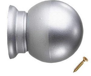 Puxador Bola Grande ABS Alumínio Fosco P&J