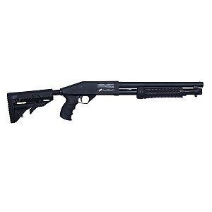 ESPINGARDA CBC PUMP MILITARY 3.0 14" CORONHA RETRÁTIL CALIBRE 12