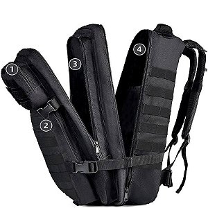 Mochila Tática Multifuncional A01 30 litros
