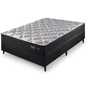 Colchao c/ Molas Ensacadas + Base Box Casal Novo