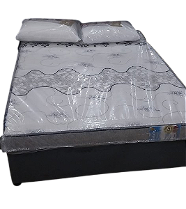 Colchão 14cm de altura+Base Box Casal  Novo